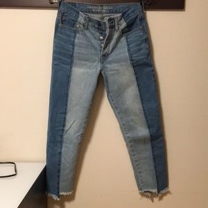 American Eagle stylish Colorblock Jeans (US 6)